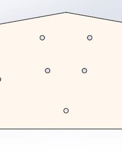 Central a-frame knot